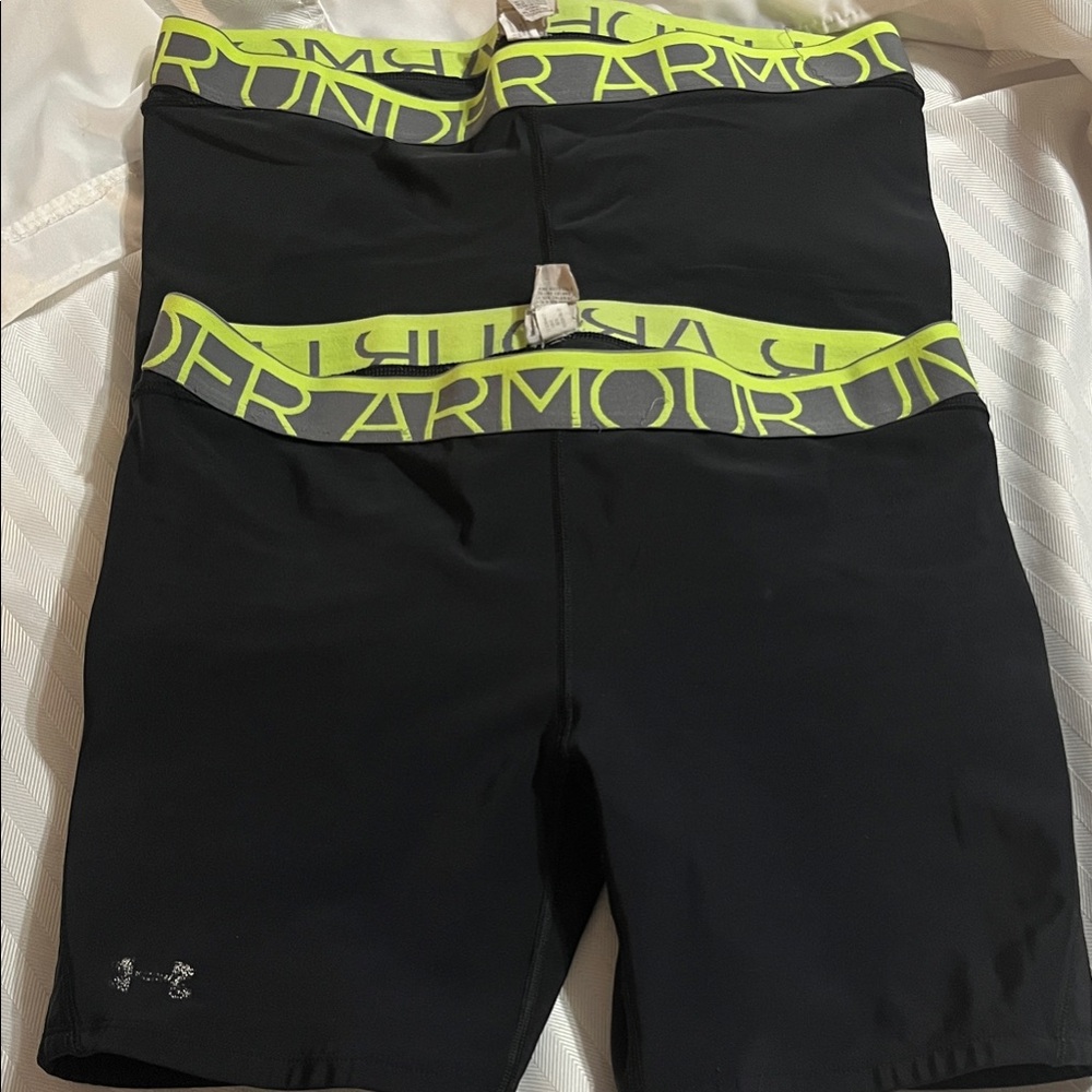 Under Armour MPZ 1 Padded Sliding Compression Shorts Softball 2 Pairs Large EUC